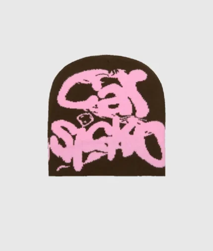 CARSICKO BEANIE WORLD BROWN/PINK