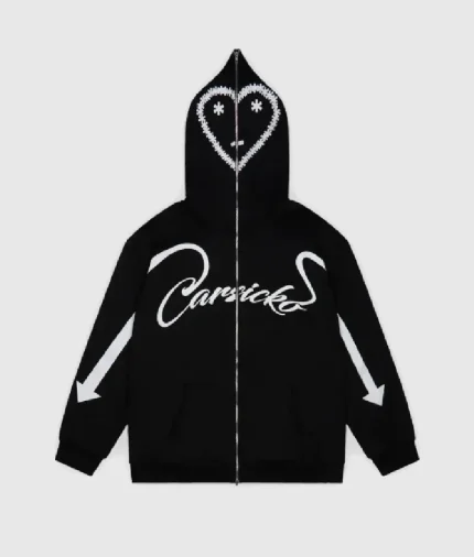 Carsicko Love Spread Full Zip BLACK Hoodie