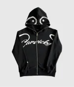 Carsicko Love Spread Full Zip BLACK Hoodie
