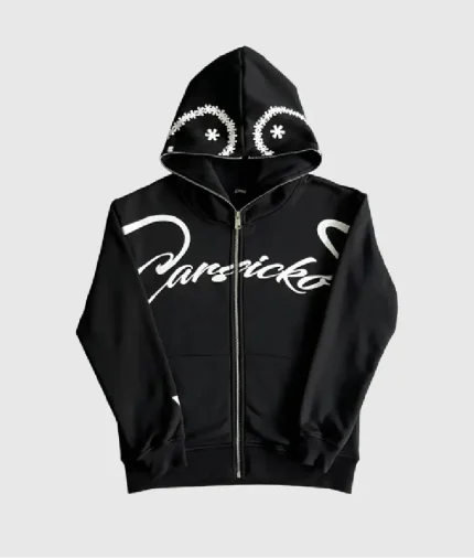 Carsicko Love Spread Full Zip BLACK Hoodie