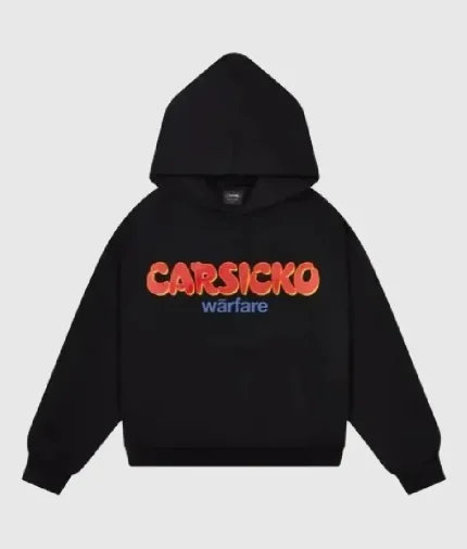 Black Carsicko Warfare Logo Hoodie